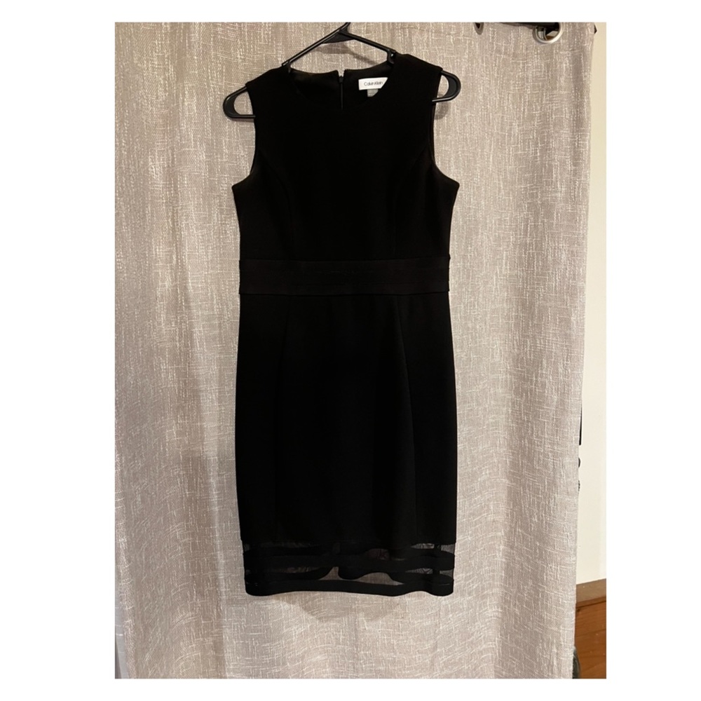 Calvin Klein Black Dress with Mesh